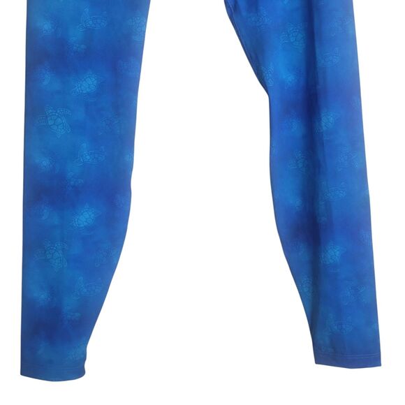 Xcel Ocean Ramsey Leggings Women's XL Blue Black Sea Turtle Athletic Outdoor - Picture 4 of 9